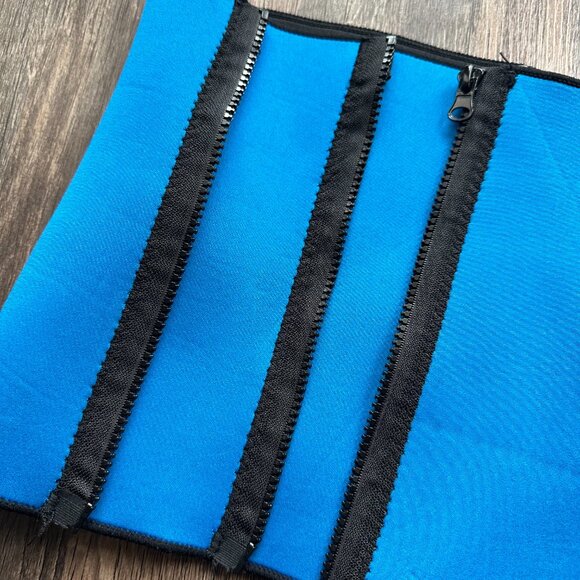 Pro-Form Adjustable Blue Waist Trimmer Belt Size M - Picture 3 of 9